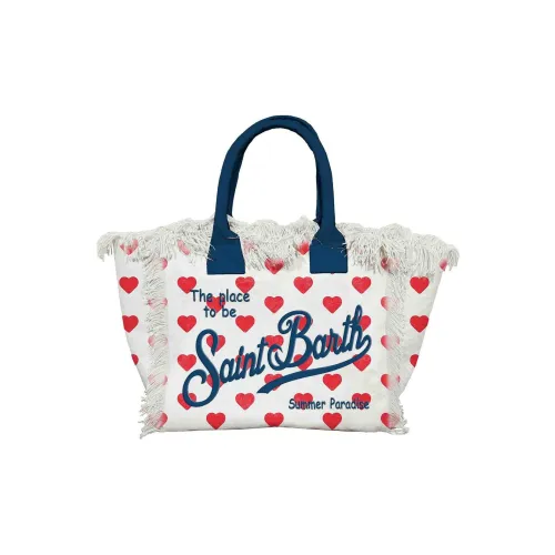 MC2 SAINT BARTHELEMY Canvas Tote Bag, Shopping Bag, Handbag Women's White