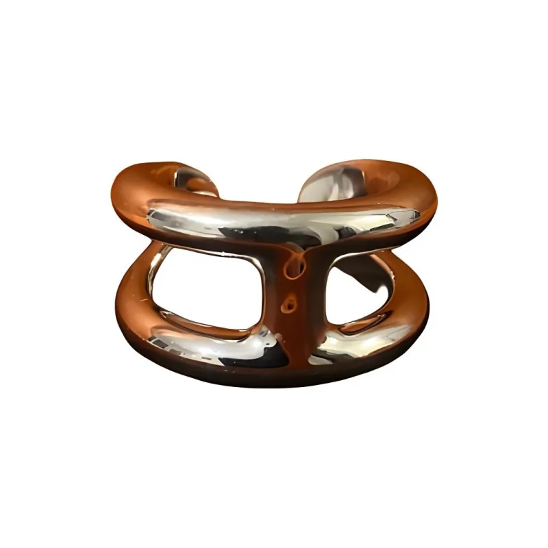 HERMES 925 Sterling Silver Rings Men's Silver-1