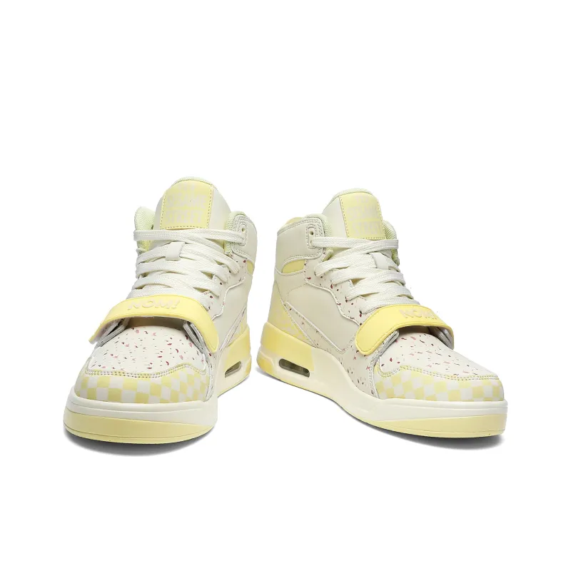 SESAME STREET Cushioned Slip-Resistant Mid-Top Vintage Basketball Shoes Unisex-21