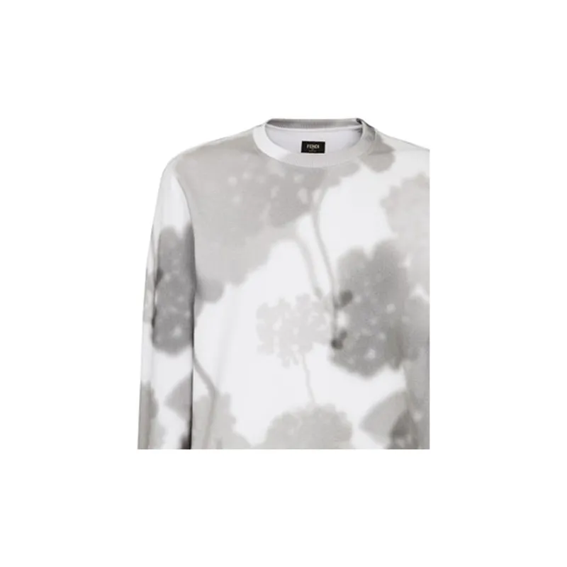 FENDI Sweatshirts Men Gray-2
