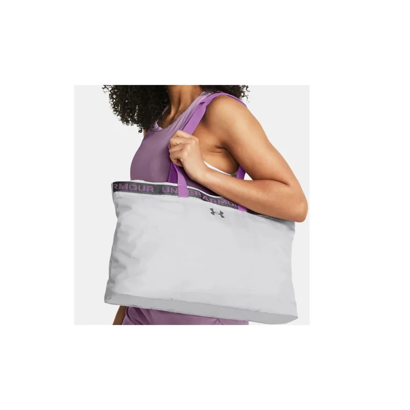 Under Armour Polyester Tote Bag, Shopping Bag, Shoulder Bag, Handbag Regular Unisex Gray & Purple-2