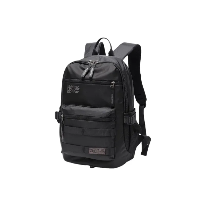 Volunteer Nylon Fabric Backpack Men's Black/Gray/Royal Blue/Green-0