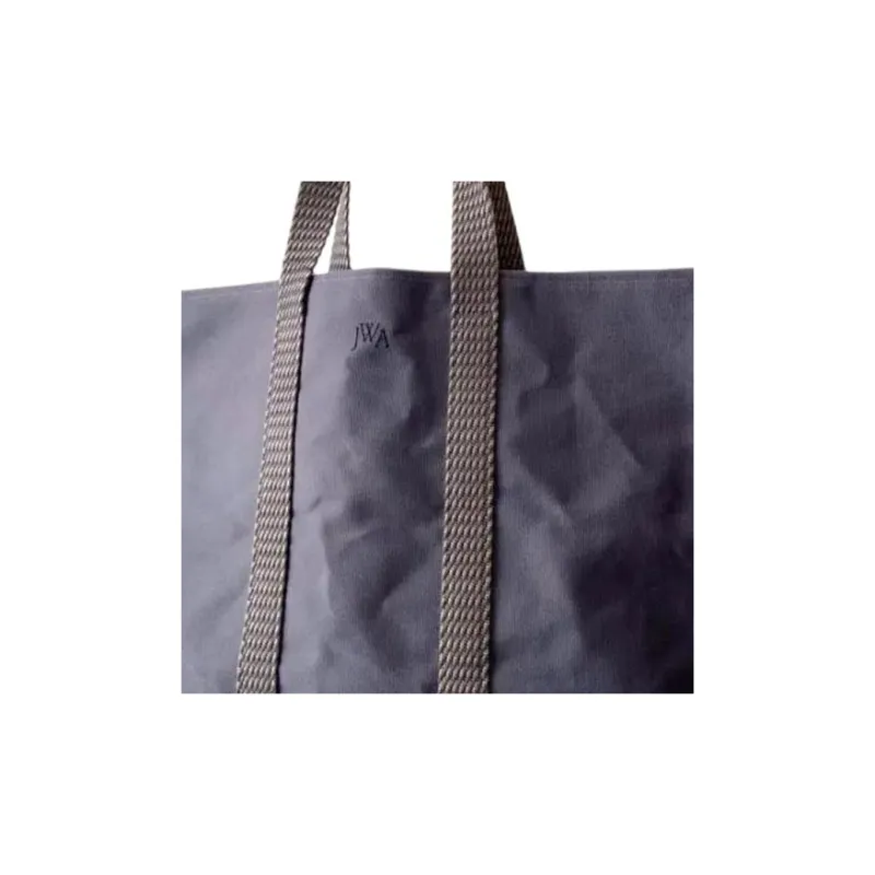 UNIQLO Cotton Tote Bag Shopping Bag Shoulder Bag Handbag Regular Unisex Gray-5