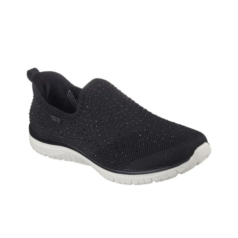 Martha Stewart x Skechers Slip Ins Anti-Slip Wear-Resistant Low-Top Casual Shoes Women's Black-2