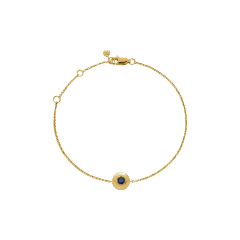 Monica Vinader 18kt Yellow Gold Vermeil September Birthstone Bracelet-0
