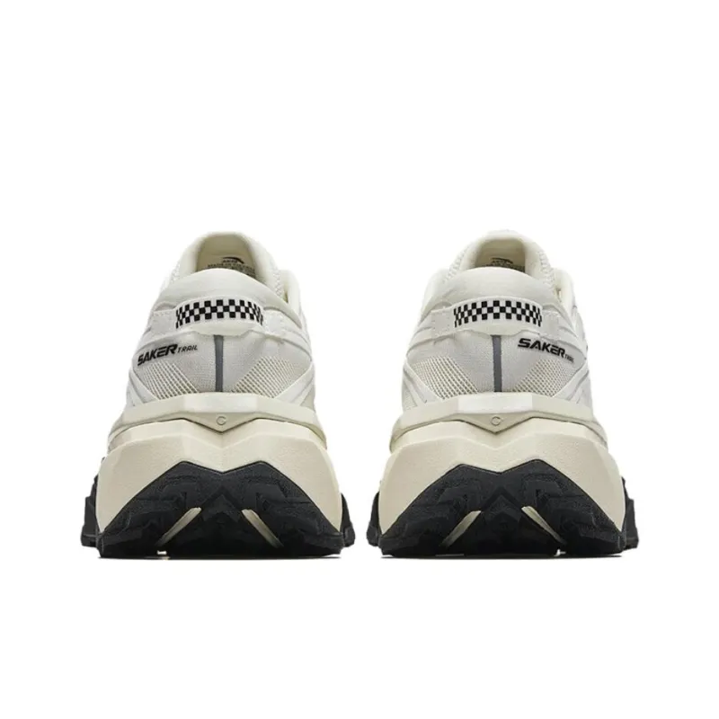 Anta Hunter Fury 2 Slip Resistant Cushioning Wear Resistant Low Top Trail Running Running Shoes Men's White Gray Black-4