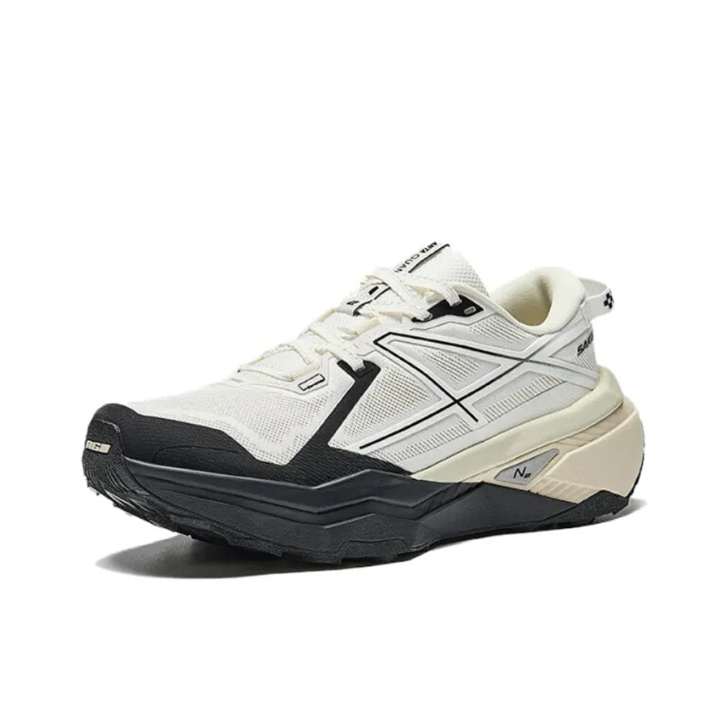 Anta Hunter Fury 2 Slip Resistant Cushioning Coverage Low Top Trail Running Shoes Women's White Black-1