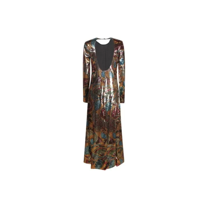 La DOUBLEJ. Swank Sequinned Floral print Dress-1
