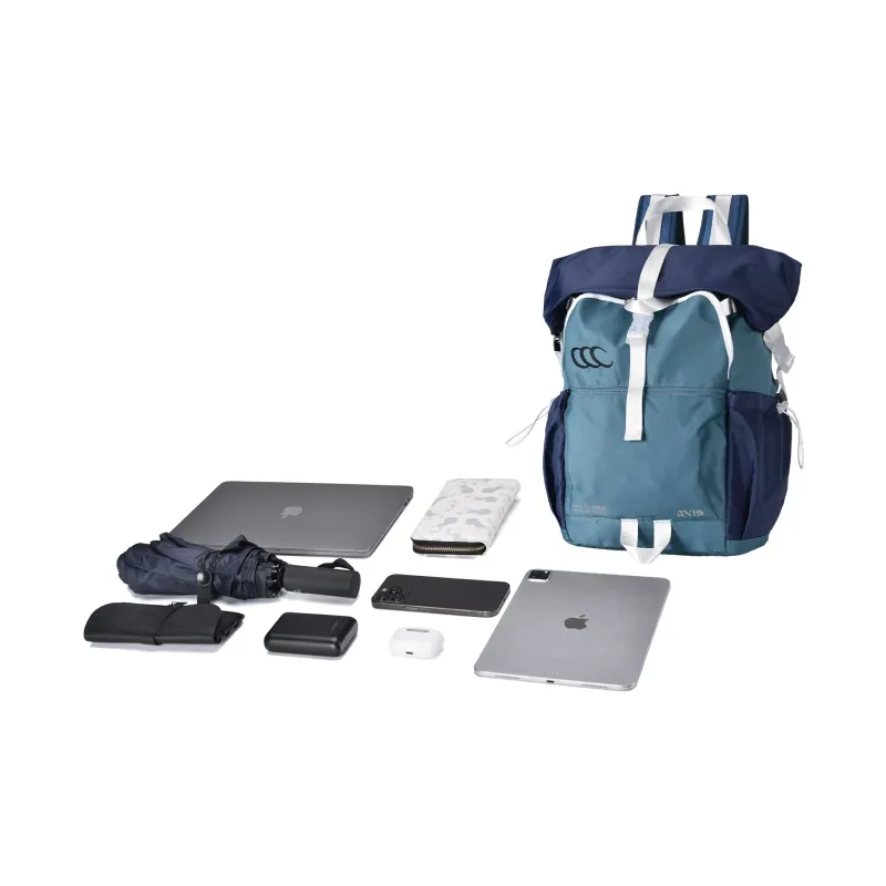 COEXISTENCE Water Repellent, Wear Resistant, Stain Resistant Polyester Backpack Regular Unisex Blue-4