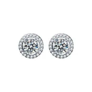 WUMZK 925 Sterling Silver Stud Earrings Women's