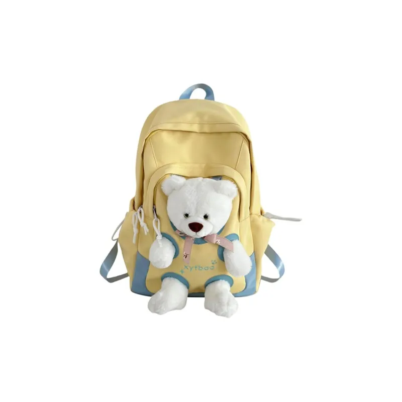 PINK·LAND Polyester Backpack Women's Pink/Yellow-2