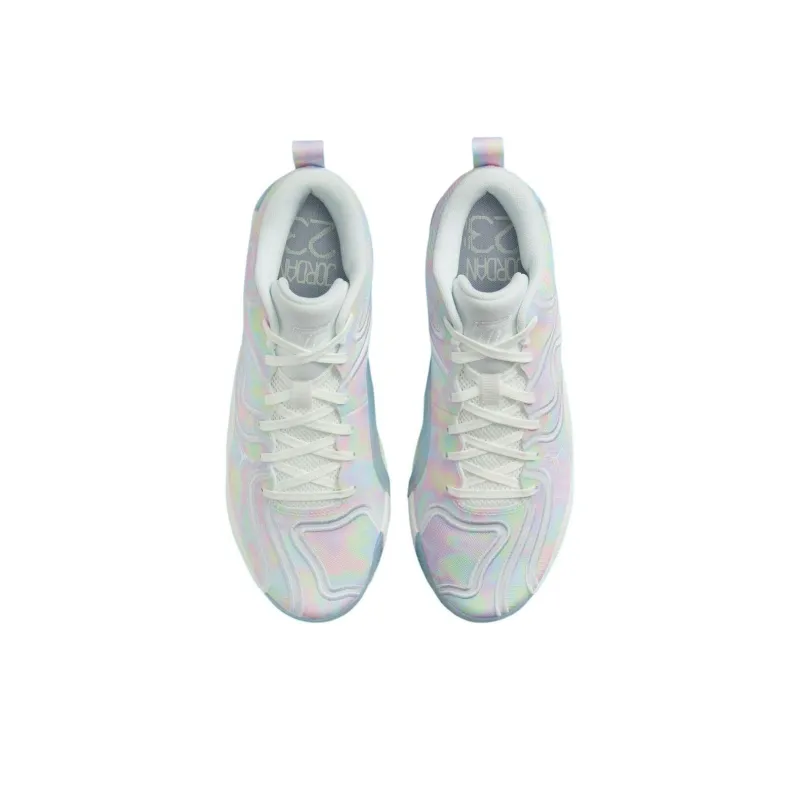 Jordan Tatum 3 Cushioned Slip Resistant Low Top Basketball Shoes Unisex White Green Gray-2