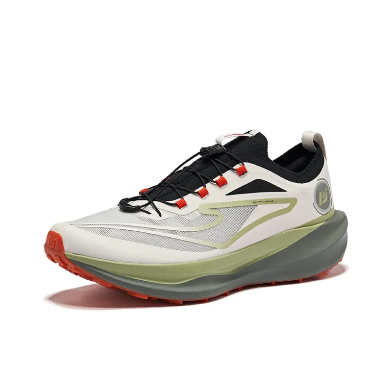 Erke Borderless PRO Running Shoes Men Low Top Gray Black Green-2