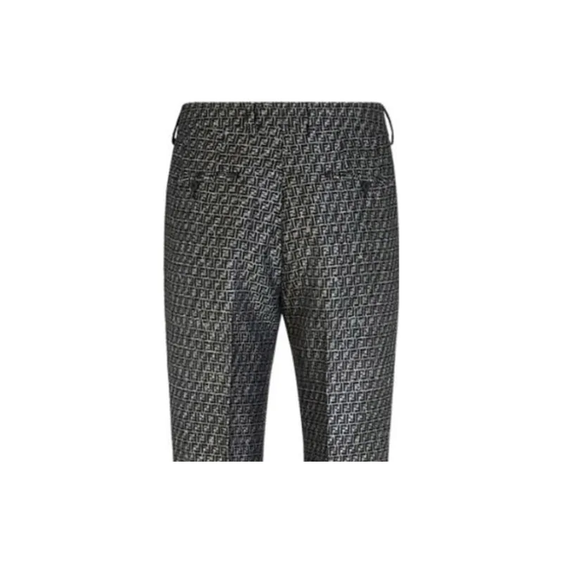 FENDI Suit Trousers Men Black-3