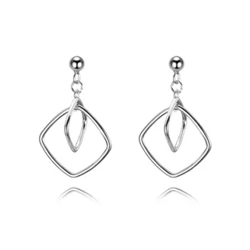 Muyan S925 Silver Stud Earrings Women's
