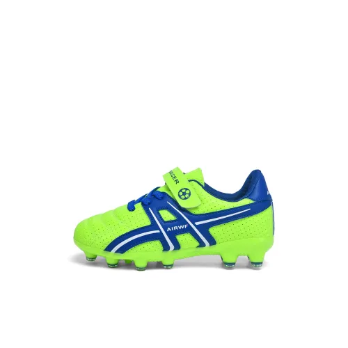 CAMKIDS Slip Resistant Anti Kick Lightweight Cushioning Balance Support Low Top Kids' Soccer Shoes Kids'