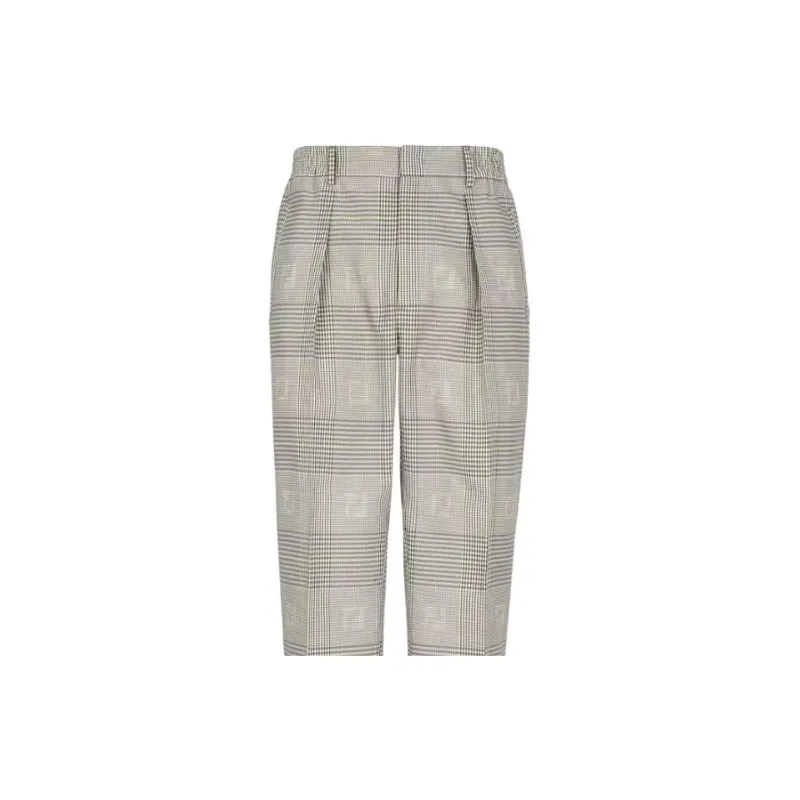 FENDI By Marc Jacobs Prince Of Whales Check Trousers-3