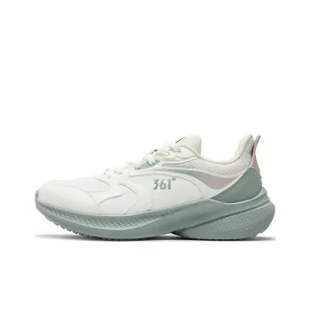 361° Anti Slip And Wear Resistant Coverage Low Top Casual Sprint Running Shoes Women's White Green