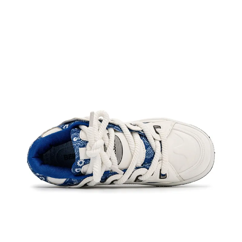 BEIER Youthful Revitalization Preppy Low Top Skateboard Shoes Unisex-3