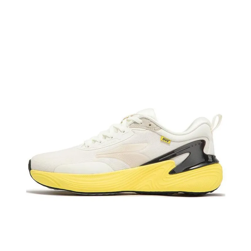 361° Cushioned Slip-Resistant Breathable Low-Top Running Shoes Men's Yellow-0