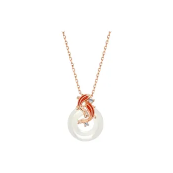 CHINA GOLD Hetian Jade Necklaces White Jade/Pale Greenish White Jade Women's