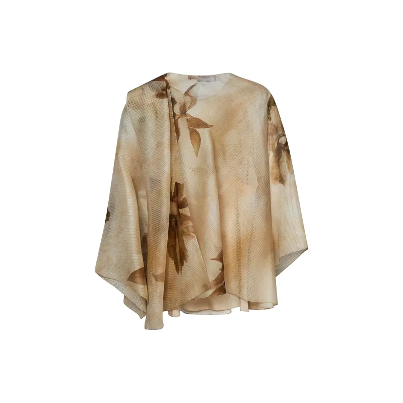 Ralph Lauren Floral Motif Ruffled Blouse-1