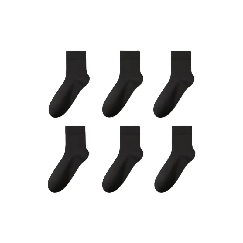H YXIANG Mid Calf Socks Men's 6 Pack-1