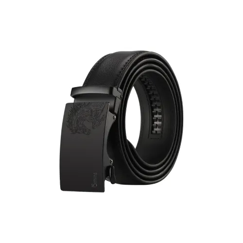 15 MINS Cow Split Leather Belts Men's Width  3.5cm
