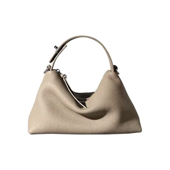 BEMIX PETS Cow Leather Shoulder Bag Women's Elephant Gray
