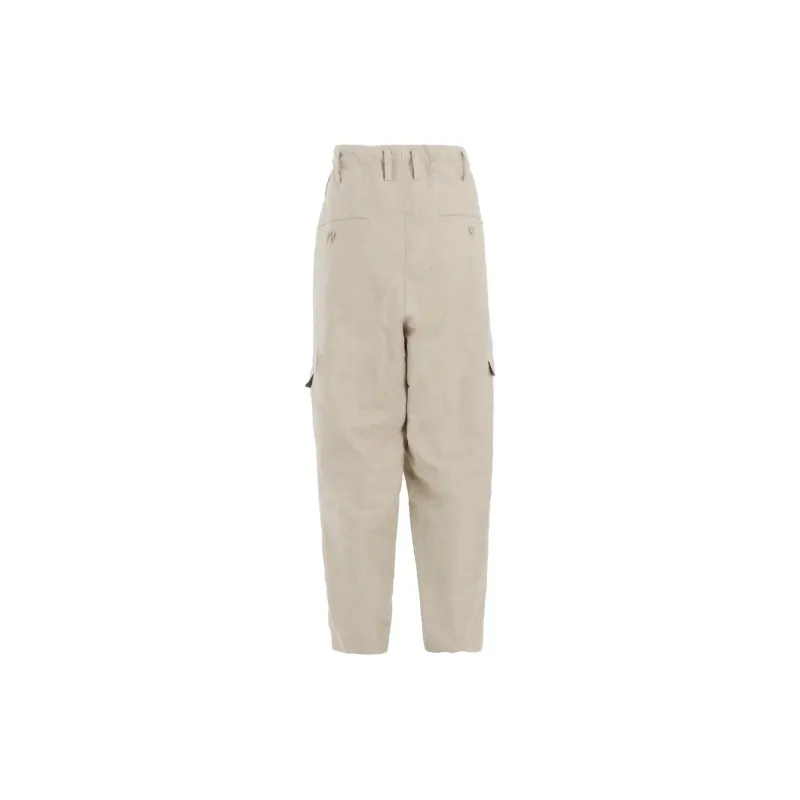 Yohji Yamamoto Y's For Men FW24 Casual Pants Men's Ivory-1