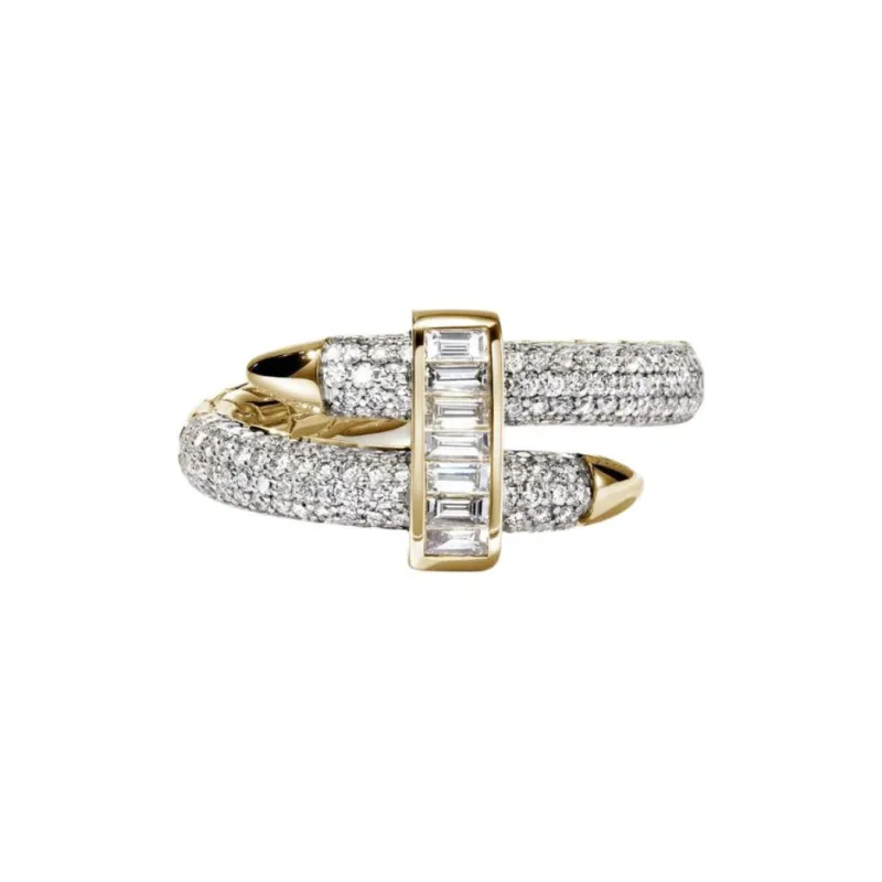 John Hardy 18kt Yellow Gold Spear Diamond Ring-2