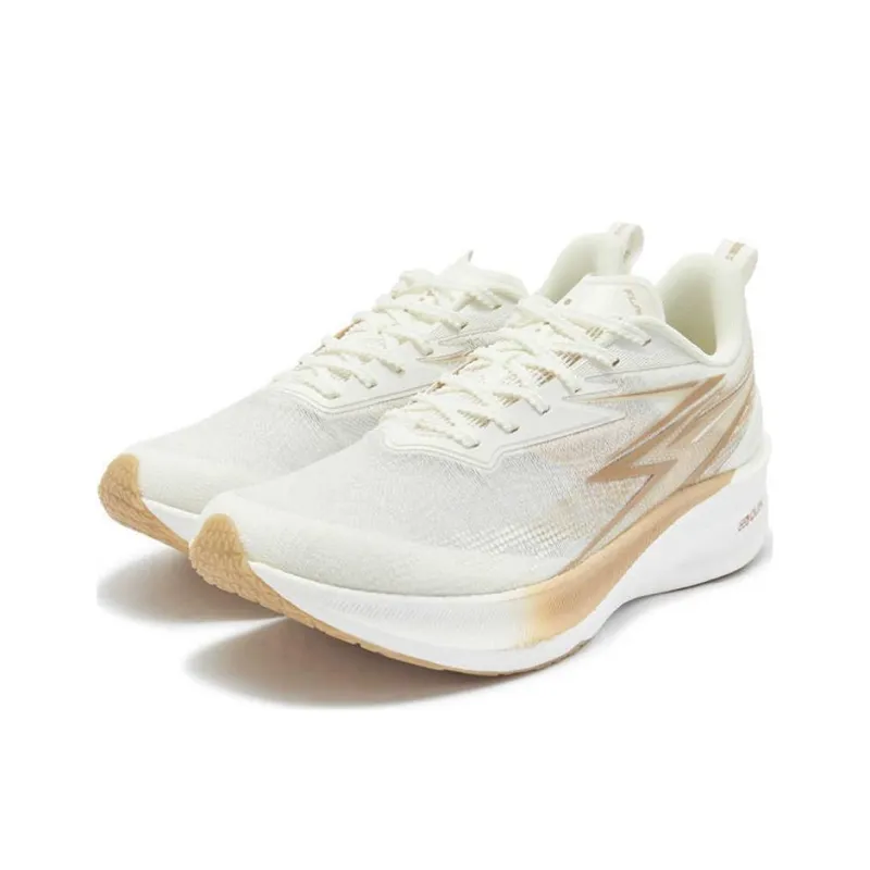 361° Anti Slip And Wear Resistant Coverage Low Top Casual Running Shoes Unisex White Beige Brown-2