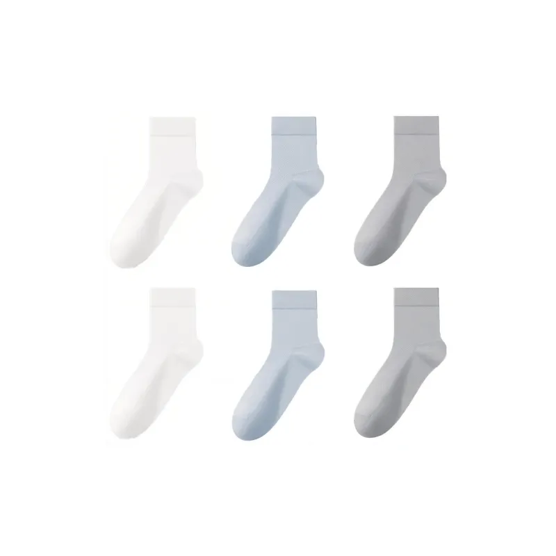 H YXIANG Mid Calf Socks Men's 6 Pack-3