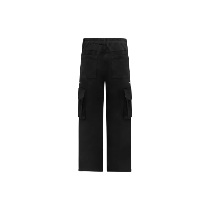 False Perception Skate Cargo Cargo Pants Unisex Black-1