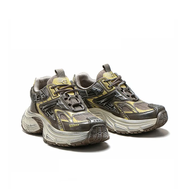 Ruomini Breathable Height Increasing Low-Top Chunky Sneakers Men's-8