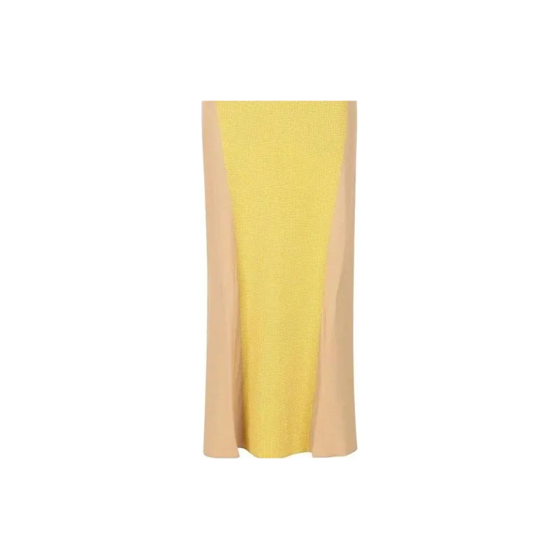 FENDI Sleeveless Dress Women's Yellow-4