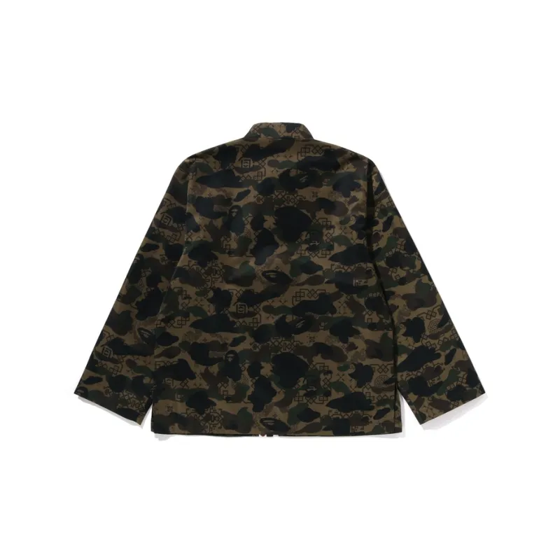 A BATHING APE X Clot Camo Ape Head Chinese Jacket-1