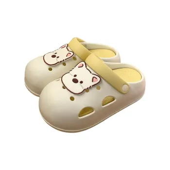 Thin Strips Slippers Women's, White Yellow
