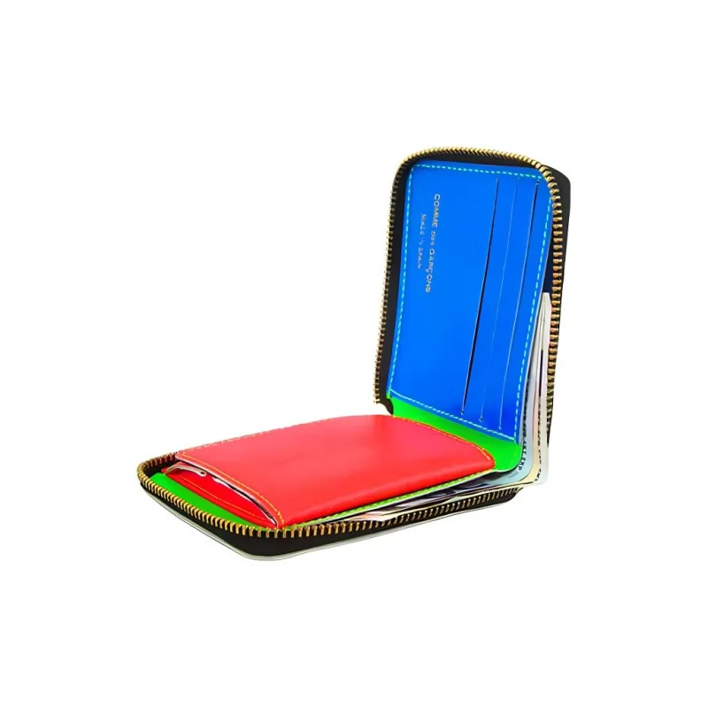 CDG Sheepskin Wallet Regular Women's Green-5