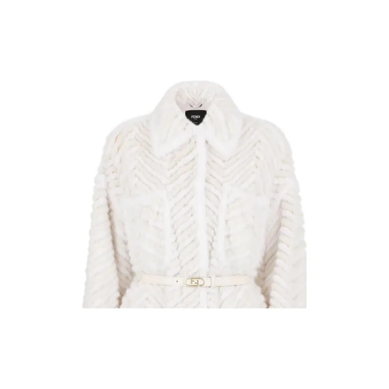 FENDI Jackets Women's White-2
