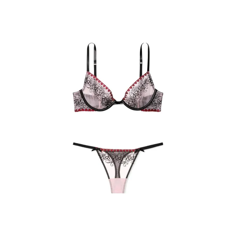 Victoria's Secret Underwear Set Women's Red-0