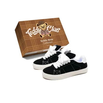 Teddy Bear Collection Coverage Abrasion Resistant Lightweight Low Top Skateboard Shoes Unisex