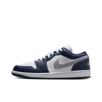 JORDAN 1 Low Wolf Grey Midnight Navy
