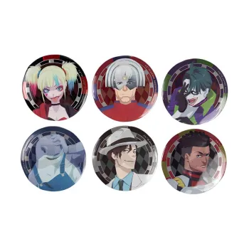 GuGuGuGu SUICIDE SQUAD ISEKAI Anime Tinplate DC Merch Badge Badges