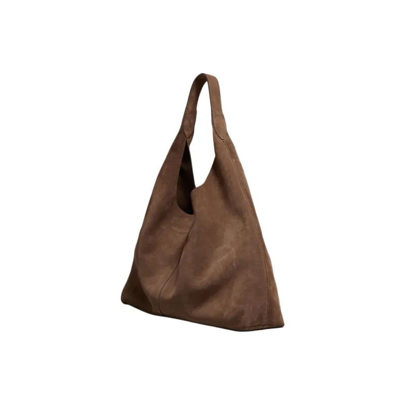 Other Stories Leather Tote Bag Shopping Bag Shoulder Bags Large Size Women's Brown-1