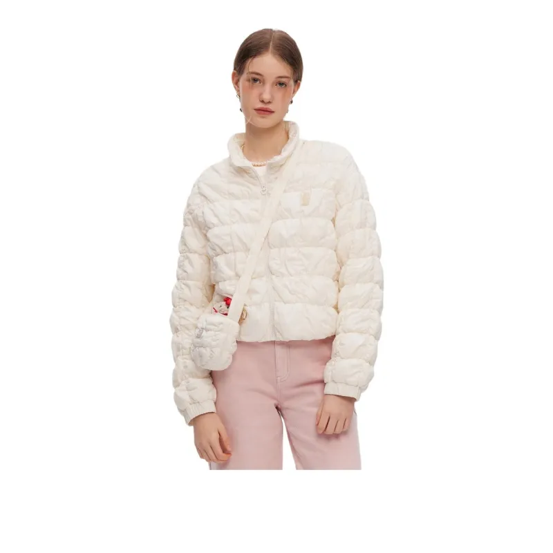 Teenie Weenie Puffer Jacket Women's Ivory White-2