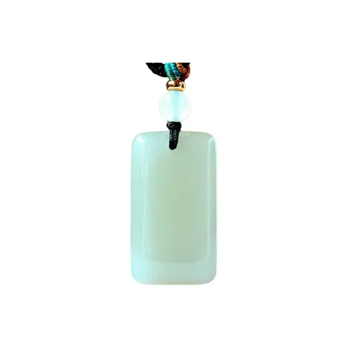 HUWEI Hetian Jade Necklaces Pale Greenish White Jade Unisex