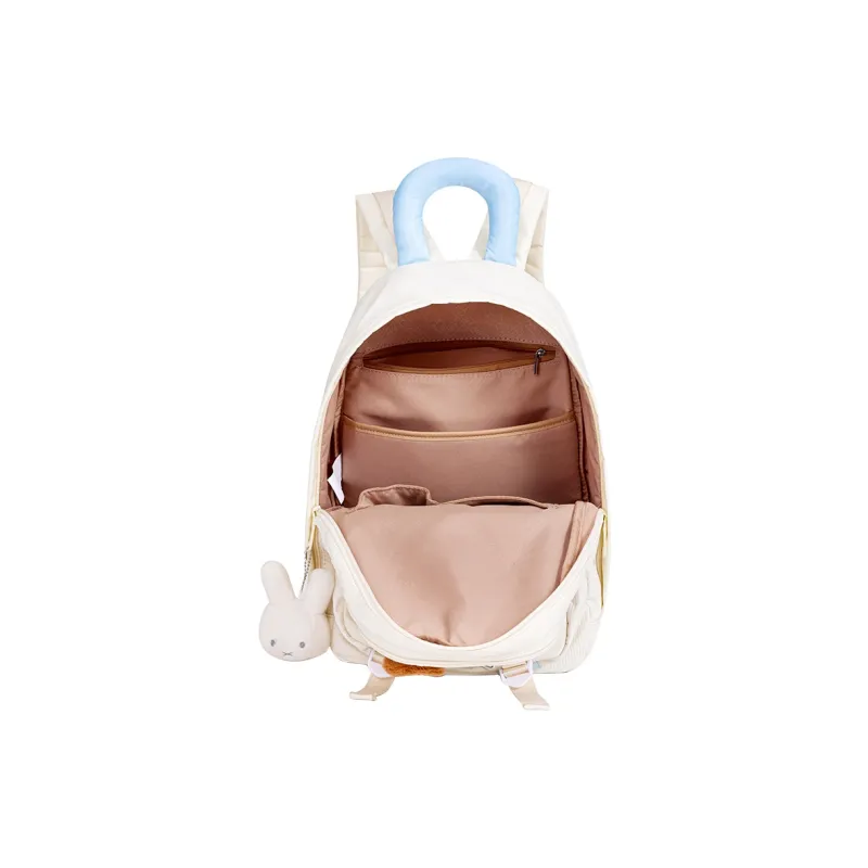 Miffy Fabric Backpack Regular Women's Ecru/Pink-5