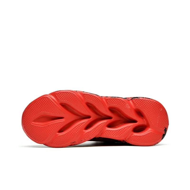 PNKE Anti-Slip And Wear-Resistant Lightweight Height Increasing Mid-Top Chunky Sneakers Men's-37