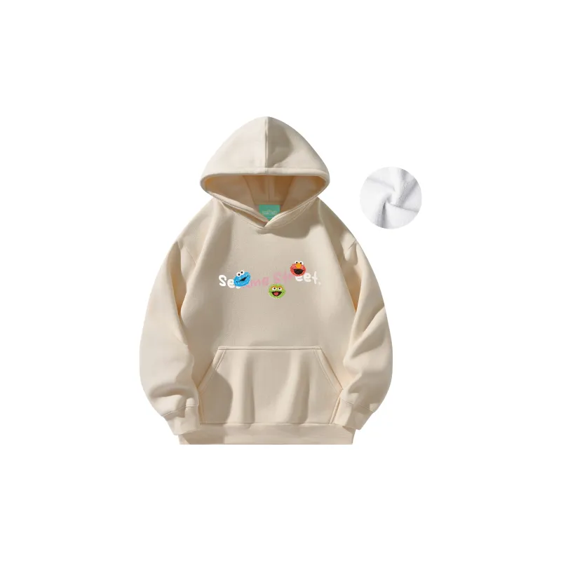 SESAME STREET Sweatshirt Thickened And Fleece Lined Unisex-24